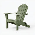 Poltrona da giardino Adirondack 80 x 90 x 95 cm in legno verde con schienale inclinato