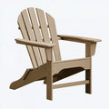 Sedia Adirondack 79 x 88 x 95 cm in materiale sintetico beige - pieghevole da esterno