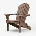 Sedia da giardino 80 x 90 x 100 cm in plastica marrone stile Adirondack